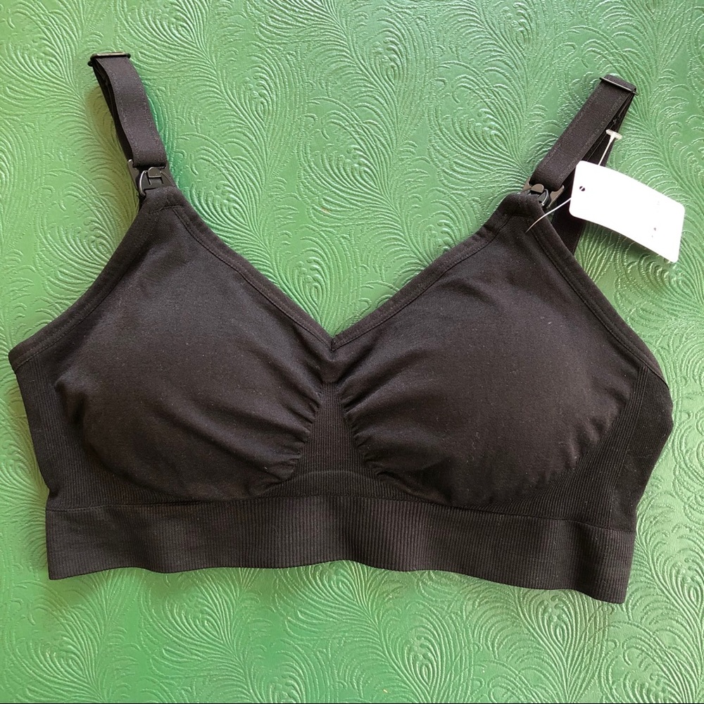 iLoveSIA black nursing bra size small